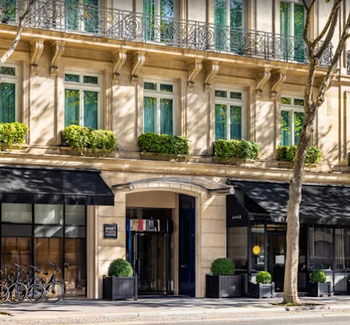 Front entrance of Hyatt Paris Madeleine